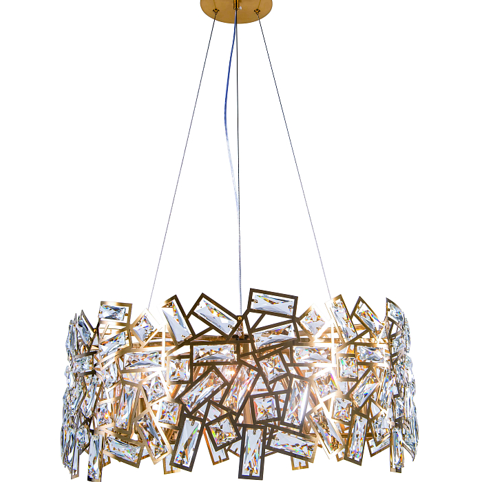 Люстра NewRgy 6031P/8A PLATING BRASS+CLEA