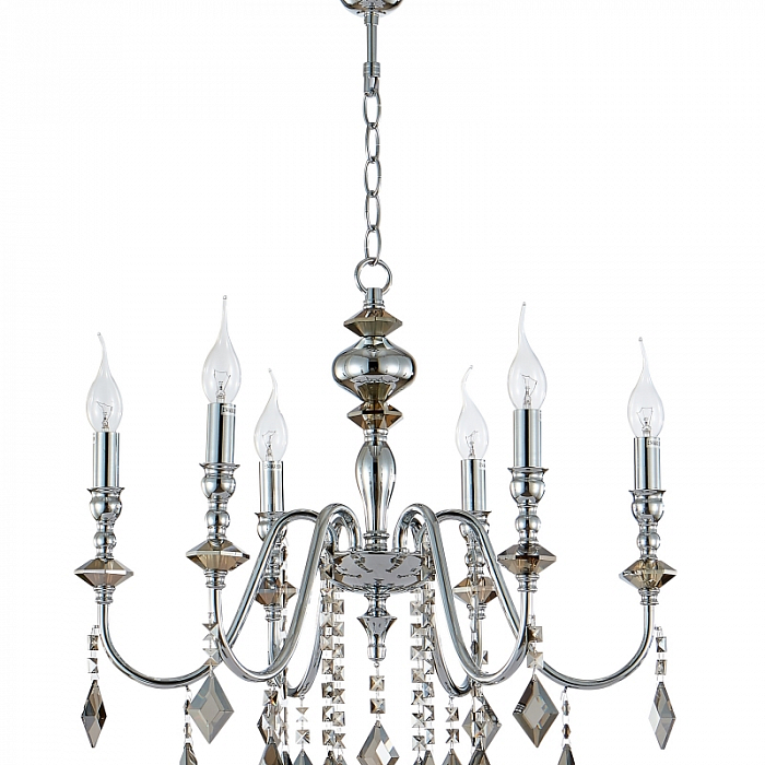 Люстра Crystal Lux MERCEDES SP6 CHROME/SMOKE